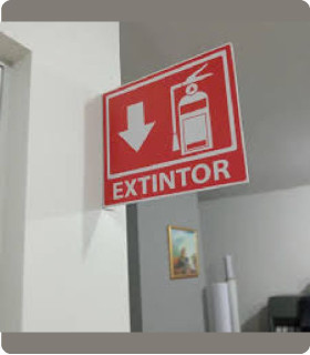 Señaletica tipo Bandera