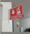 Señaletica tipo Bandera